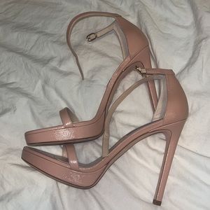 Beautiful condition Stuart Weitzman nude platform stilettos